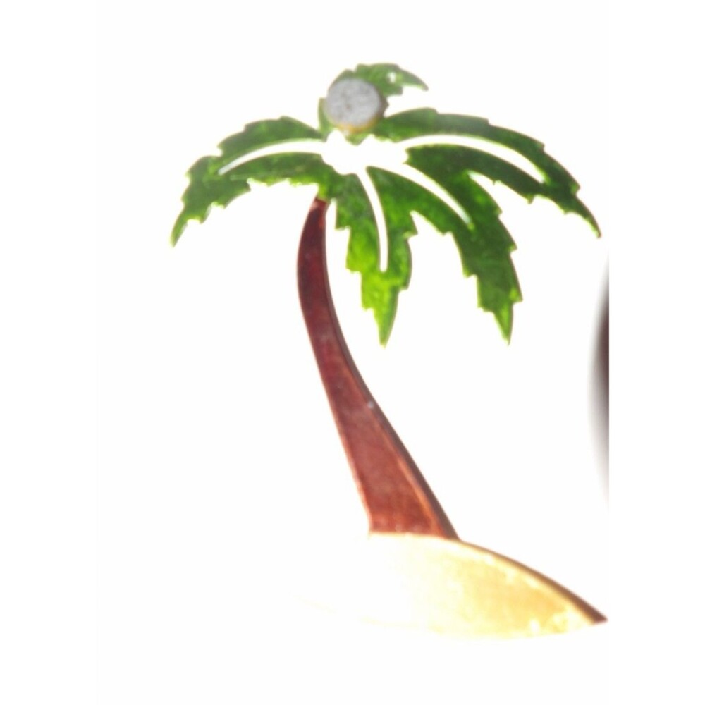 Mermaid Flamingo Palm Tree Metal Refrigertor Magnets. Whimsical Fun Ornament - Picture 4 of 13